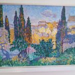 Inspirat de H. Cross/ Les Cypres a Cagnes / Ulei pe panza