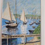 Inspirat de G. Caillbotte / Velieri ad Argenteuil / Ulei pe pânză