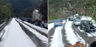 Căderi masive de grindină în Italia. A fost necesară intervenția utilajelor de deszăpezire