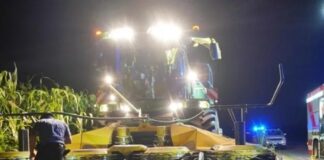 Dormea într-un lan de porumb când combina i-a retezat un picior. Tânăr din Italia dus de urgență la spital