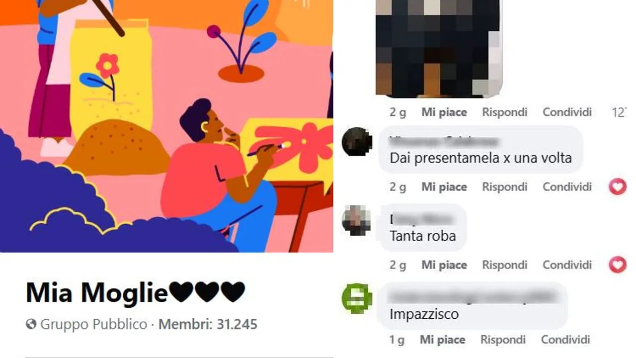 I post choc sul gruppo Fb Mia moglie