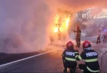 Microbuz cu 18 pasageri, cuprins de flăcări în mers. Doar o minune a evitat tragedia 1200-20251123121758 (2)