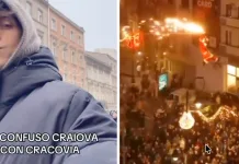 VIDEO | Un tânăr italian a vrut să ajungă la Târgul de Crăciun din Craiova și s-a trezit în Cracovia, Polonia. „Am scris «Cra» și e ușor să le încurci” 1