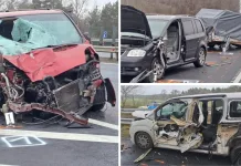 Doi morți după ce un microbuz românesc a lovit două mașini aflate pe banda de urgență. Bărbat mort sub ochii familiei sale 1