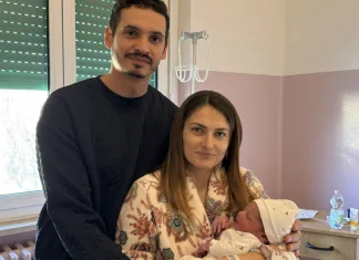 Margot Ana, primul bebeluș român născut în Italia în acest an. Un nou început pentru o familie de români 1
