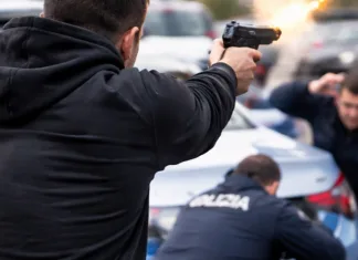 Scene șocante în Italia: Un român a smuls arma unui polițist și a început să tragă 1