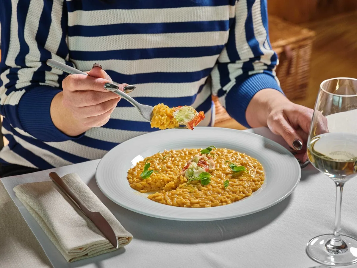 Un risotto dal menu di Arrà