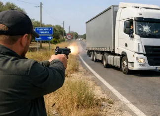 Șofer de TIR, împușcat în Italia în timp ce conducea. Nu s-a oprit și a condus rănit până la spital 1