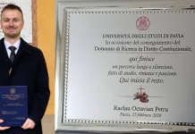 Tânăr român din Italia, exemplu de excelență academică: absolvent cu „110 e lode” și doctor în drept constituțional 1