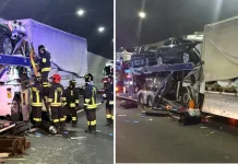 Șofer român, mort în Italia după un impact violent între două TIR-uri. Tragedia s-a petrecut într-un tunel de pe autostradă 1
