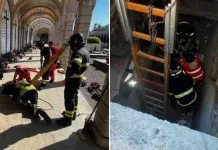 Bărbat din Italia, cade într-un mormânt și nu mai poate ieși. Salvat cu ajutorul pompierilor 1