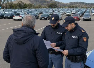 Român descoperit în Italia cu 148 de autoturisme pe numele său. Bărbatul ar fi încasat 30 de euro pe zi pentru fiecare mașină 1