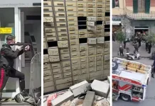 FOTO/VIDEO | Noi detalii despre jaful ca în filme de la o bancă din Italia: cum au fugit atacatorii și ce au reușit să fure 1