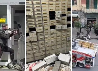 FOTO/VIDEO | Noi detalii despre jaful ca în filme de la o bancă din Italia: cum au fugit atacatorii și ce au reușit să fure 1
