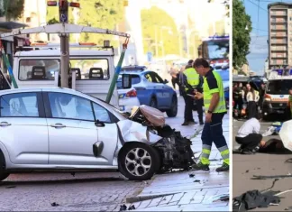 Scene cumplite în Italia: Două persoane au rămas fără picioare după ce o mașină a intrat în trecători 1200-20260517113828