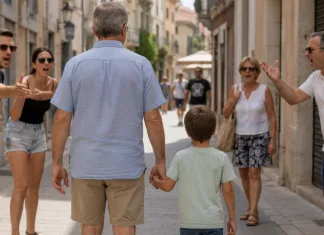Un italian a încercat să-și răpească fiul de 7 ani din România, chiar din clasa de la școală. Blocat de trecători când încerca să fugă cu băiatul în brațe 1