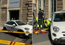 Moldoveancă din Italia, în stare gravă la spital după ce a fost lovită de un taxi fără șofer. Autoturismul era scăpat de sub control 1