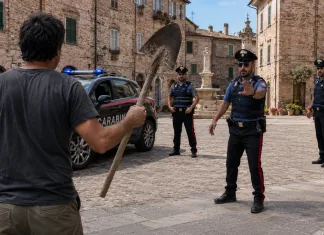 Român din Italia, baricadat în casă după ce i-a amenințat pe carabinieri cu o lopată c150d612-b937-4e93-a694-114f9646fdcd