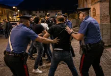 Bătaie cu bâte și pietre în Italia din cauza unei relații amoroase. Patru români și un italian au fost denunțați de carabinieri c32c62bf-bb6a-4a73-85da-9ece9d70da85