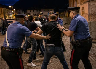 Bătaie cu bâte și pietre în Italia din cauza unei relații amoroase. Patru români și un italian au fost denunțați de carabinieri c32c62bf-bb6a-4a73-85da-9ece9d70da85