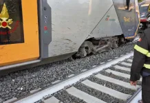 Tren cu 450 de pasageri, deraiat în Italia după ce a lovit două vaci aflate pe șine 1