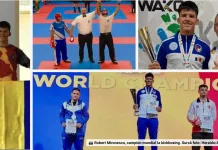 Tânăr român, campion mondial la kickboxing în Italia. Robert este născut în Spania, dar a cucerit aurul pentru România 1