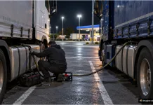 Un șofer român a golit rezervoarele a trei TIR-uri în Italia. Polițiștii l-au prins cu 1.200 de litri de motorină furată 1