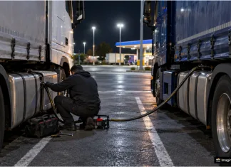 Un șofer român a golit rezervoarele a trei TIR-uri în Italia. Polițiștii l-au prins cu 1.200 de litri de motorină furată 1