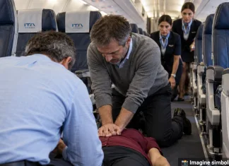 Zbor spre Italia, întrerupt de o tragedie. O pasageră a murit după o aterizare de urgență 1