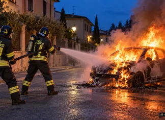 Mașina unei românce din Italia, incendiată de fostul concubin după despărțire. Bărbatul voia să-i dea foc și la apartament 1