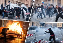 Italia, zguduită de proteste violente. Oamenii au ieșit în stradă din cauza salariilor mici și a scumpirilor. Zeci de răniți, magazine devastate și confruntări cu poliția b109191c-1f69-48be-b6b7-53a6222f4eaf